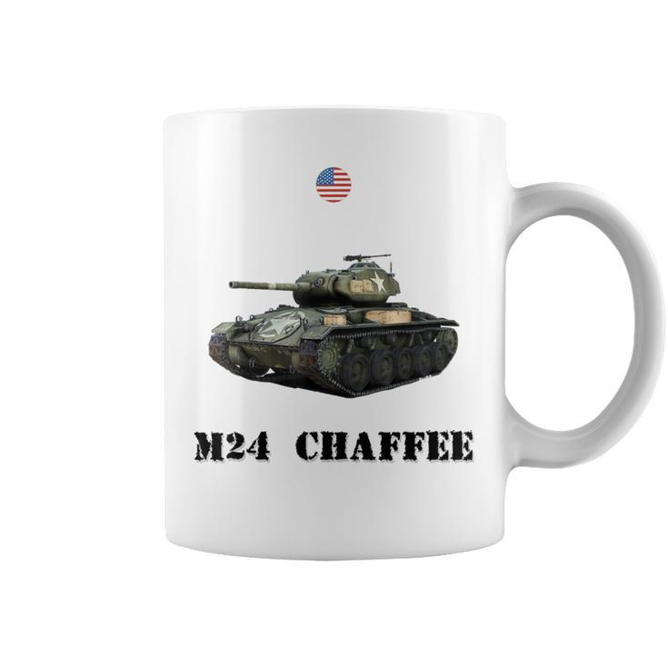 The M24 Chaffee Usa Light Tank Ww2 Military Machinery Coffee Mug