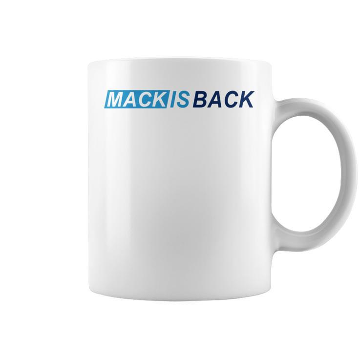 Mack Is Back Slanted Text Football T Coffee Mug