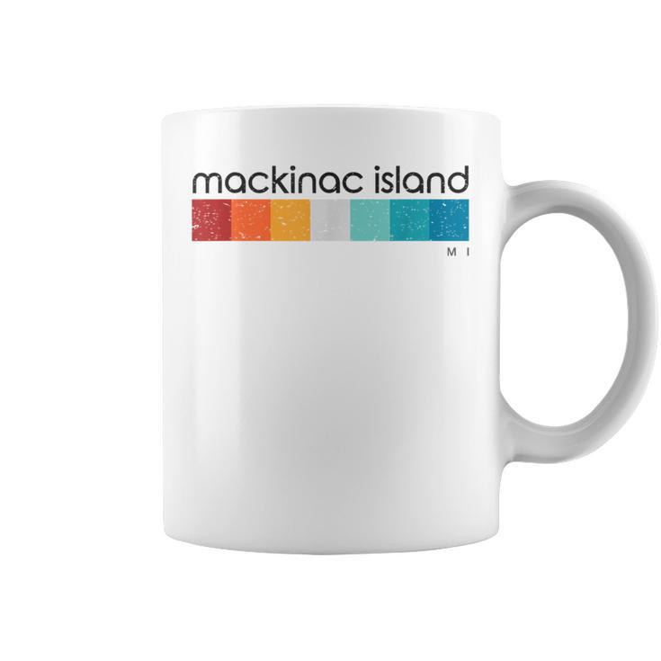 Mackinac Island Mi Vintage Retro Coffee Mug