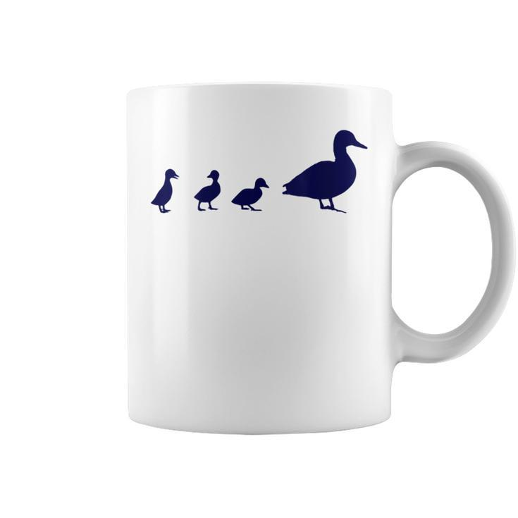 Mama Duck 3 Ducklings Animal Family B Coffee Mug