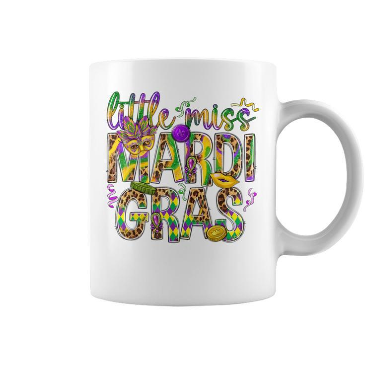 Mardi Gras Little Miss Mardi Gras Girl Outfit Coffee Mug