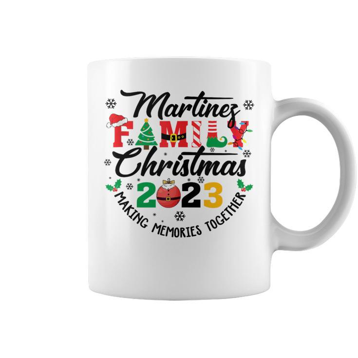 Martinez Family Name Christmas Matching Surname Xmas Coffee Mug