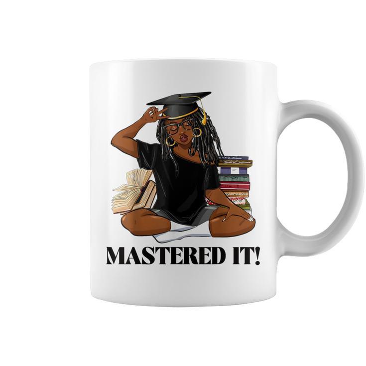 Mastered It Black Girl Magic Graduate Blm Melanin Senior Coffee Mug