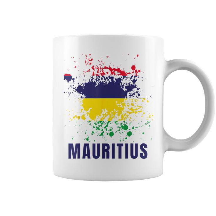 Mauritius Retro Vintage Watercolors Sport Mauritian Flag Coffee Mug