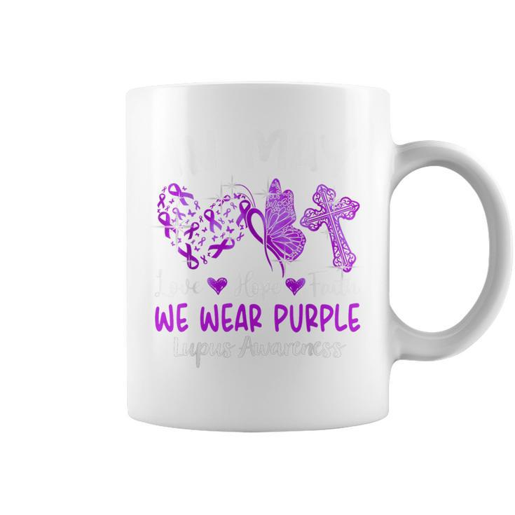 In May We Wear Purple Lupus Awareness Month Ribbon Coffee Mug
