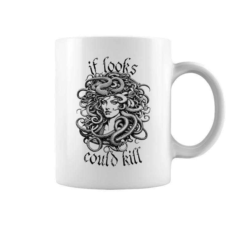 Medusa Greek Mythology Gorgon Pun Coffee Mug