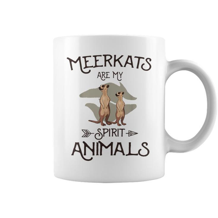 Meerkats Are My Spirit Animals Cool Vintage Meerkat Coffee Mug