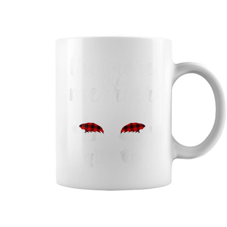 The More The Merrier Twin Pregnancy Christmas Pregnant Coffee Mug