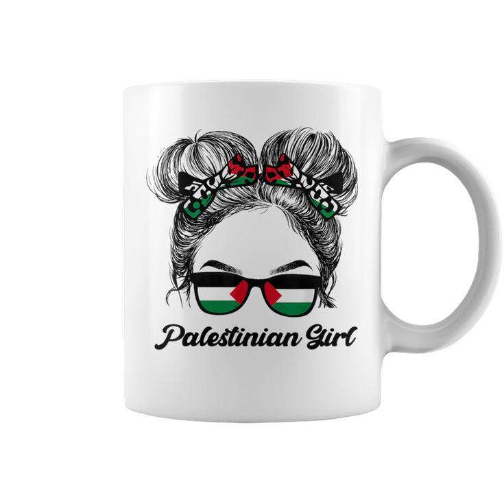 Messy Hair Sunglasses Palestinian Girl Palestine Pride Coffee Mug
