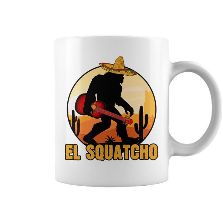 Mexican Sasquatch Meme Bigfoot Musician El Squatcho Coffee Mug