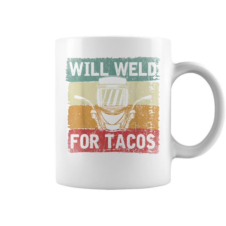 Mexican Tacos Lover Welder Slworker Weld Retro Welding Coffee Mug