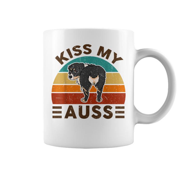 Mini Australian Shepherd Kiss My Auss Funnny Dog Mom Dad Coffee Mug