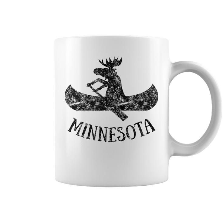 Minnesota Moose  Moose Canoe Coffee Mug
