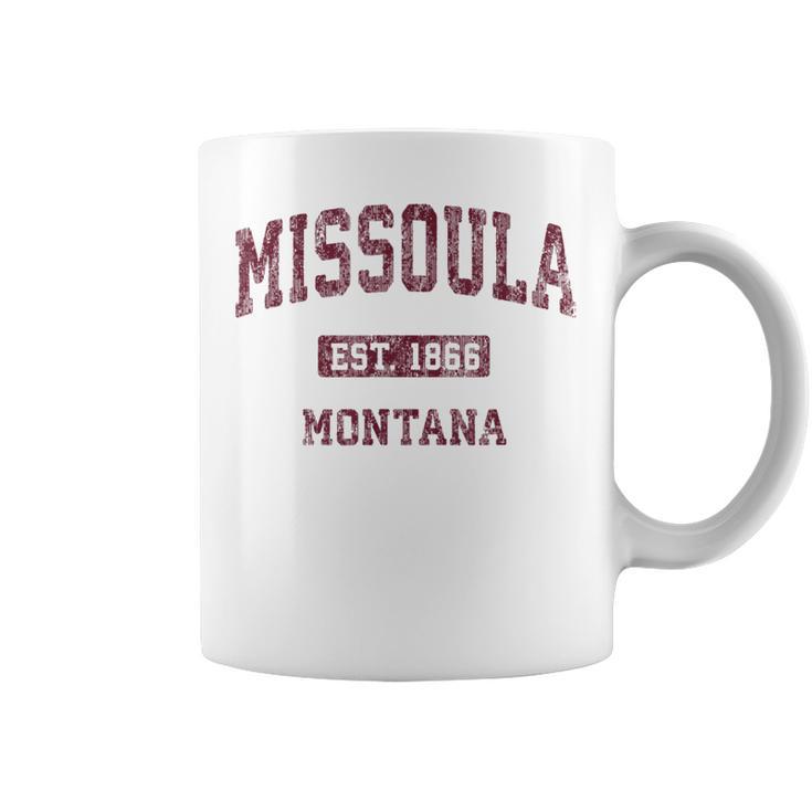 Missoula Montana Mt Vintage Athletic Sports Coffee Mug