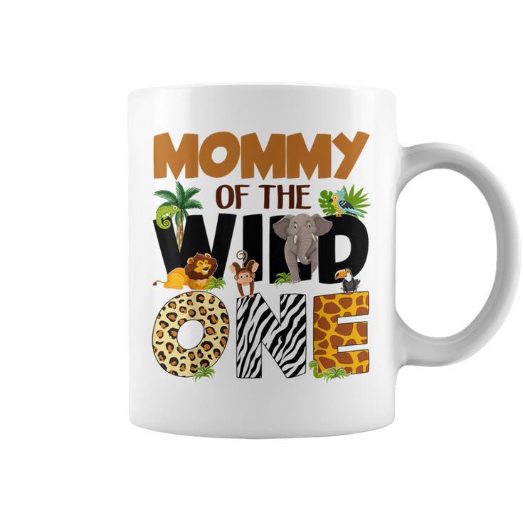 Mommy Of The Birthday Wild One Safari Mom And Dad Boy Family Coffee Mug