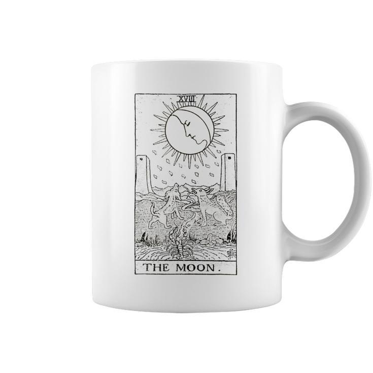 The Moon Tarot Card Vintage Coffee Mug