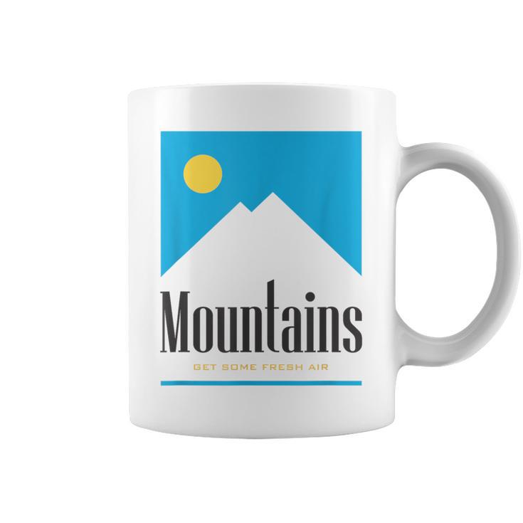 Mountains Get Some Fresh Good Air Cigarette Coffee Mug