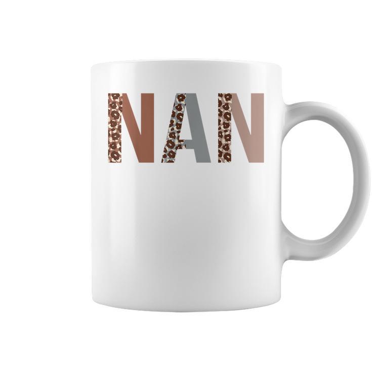 Nan Leopard Print Mom Cute  Grandma Coffee Mug