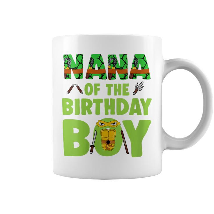 Nana Of The Birthday Boy Turtle Family Matching Coffee Mug