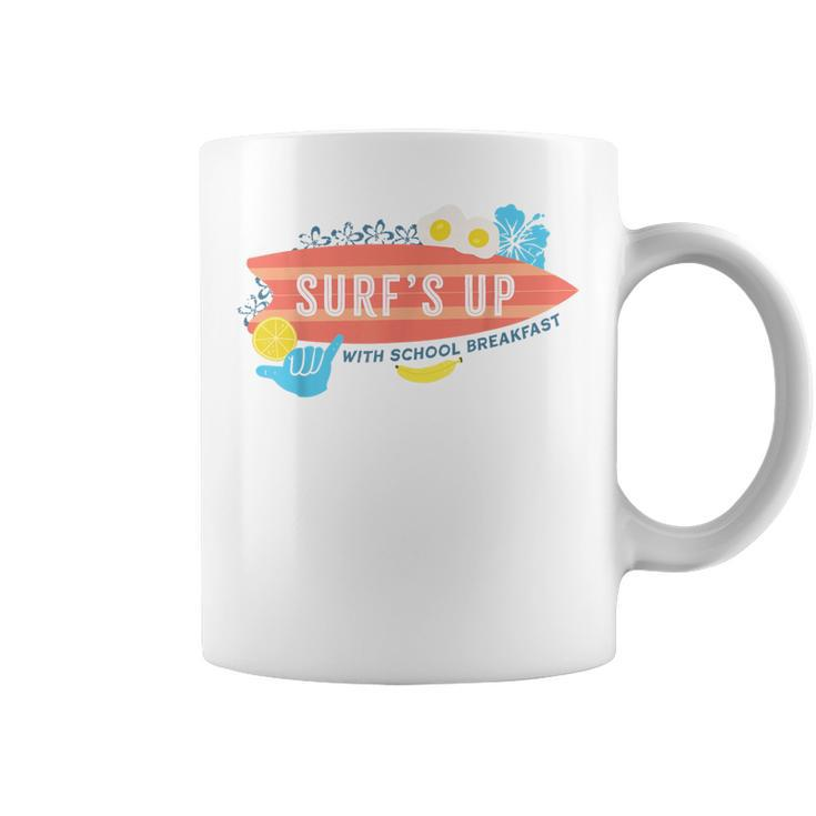 National School Breakfast Week Surfs Up Coffee Mug