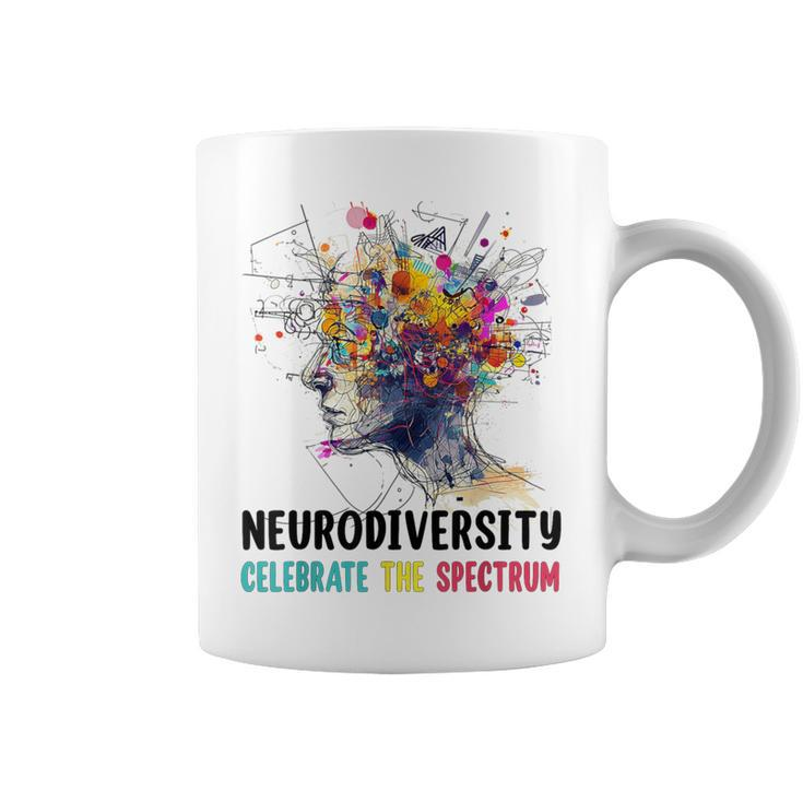 Neurodiversity Brain Autism Awareness Asd Adhd Kid Coffee Mug