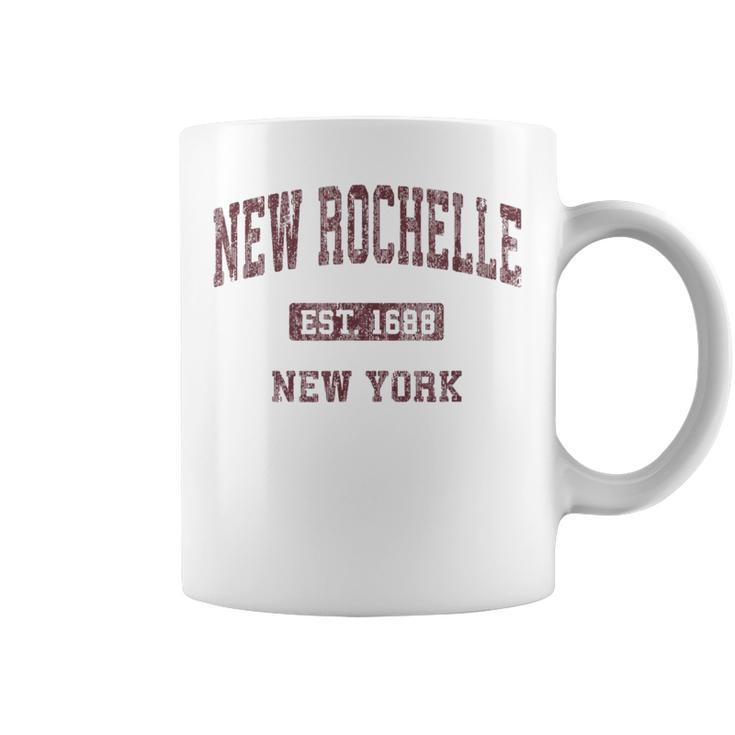 New Rochelle New York Ny Vintage Athletic Sports Coffee Mug
