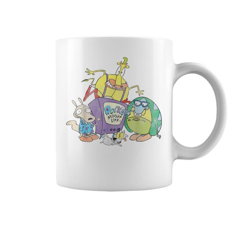 Nickelodeon Rocko's Modern Life Character Group Coffee Mug