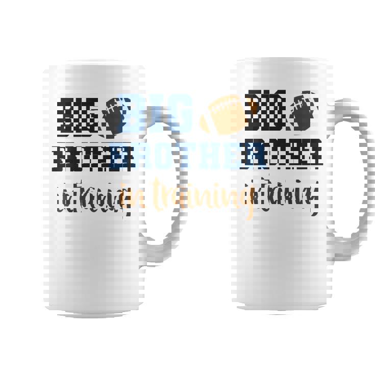 Niños Big Brother De Fútbol Para Embarazo Diseño De Otoño Taza de café