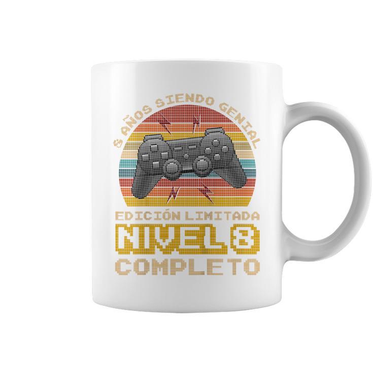 Niños Regalo De Cumpleaños 8 Años Gamer Nivel 8 Completo Taza de café