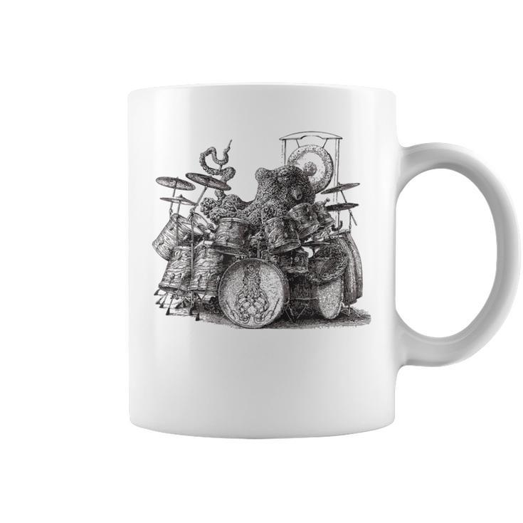 Octopus Playing Drums Drummer Drumming Musician Band Coffee Mug