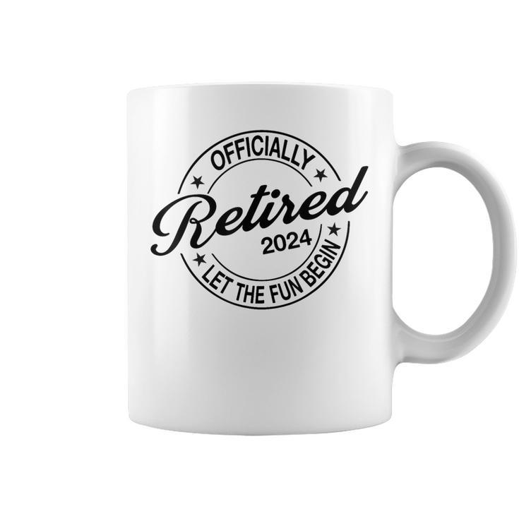 Officially Retired 2024 Retirement Party Coffee Mug