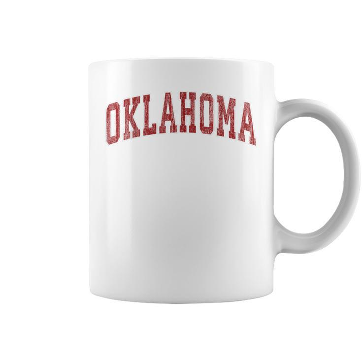 Oklahoma Ok Vintage Athletic Sports Red Style Coffee Mug