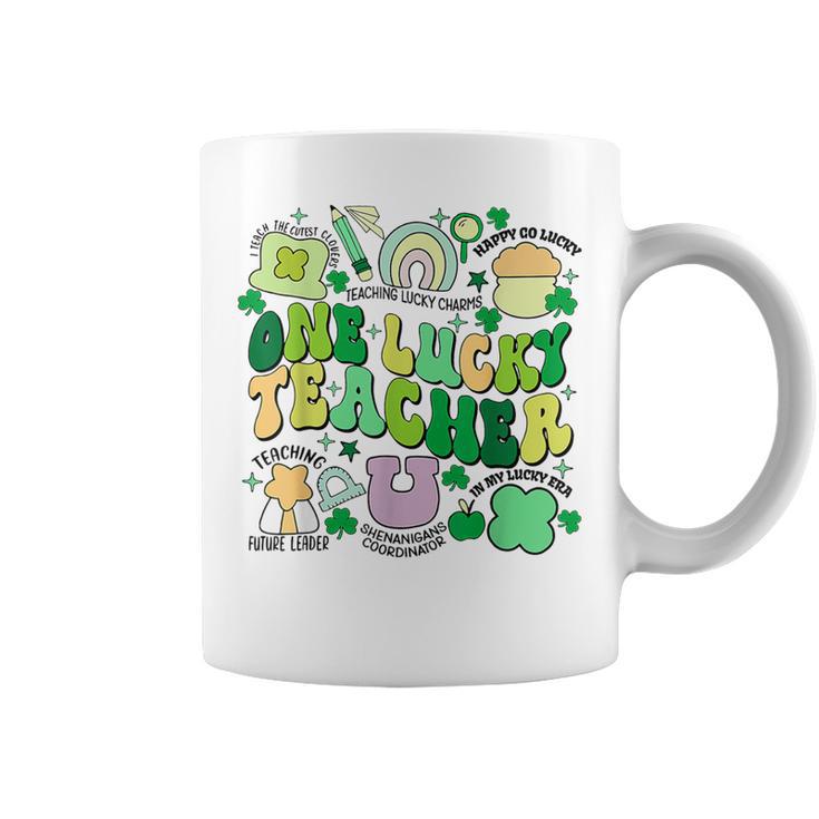 One Lucky Teacher St Patrick's Day Irish Teacher Lucky Era Coffee Mug