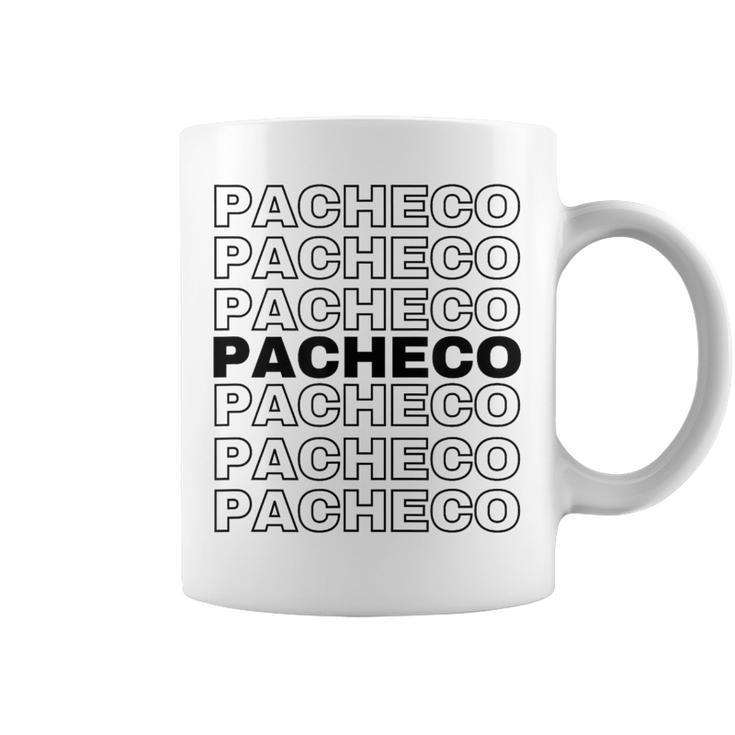 Pacheco Proud Family Retro Reunion Last Name Surname Coffee Mug