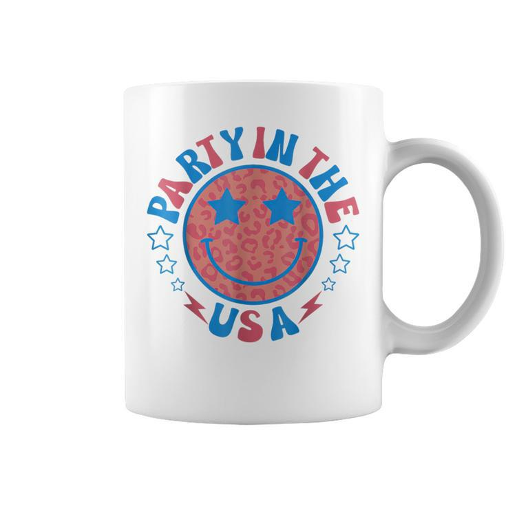 Party In The Usa 4Th Of July Preppy Smile Coffee Mug