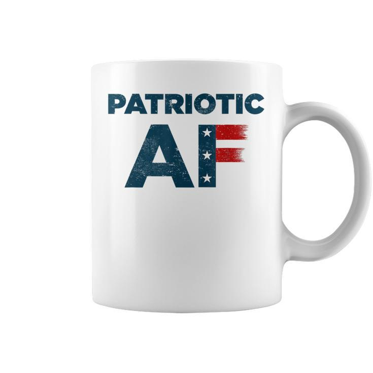 Patriotic Af American Flag Destroyed For July 4Th Coffee Mug