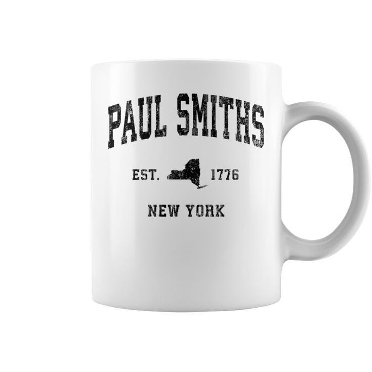 Paul Smiths New York Ny Vintage Athletic Black Sports Coffee Mug