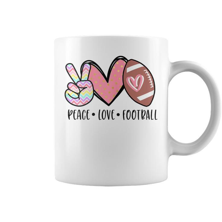Peace Love Football Cute For N Girls Toddler Coffee Mug