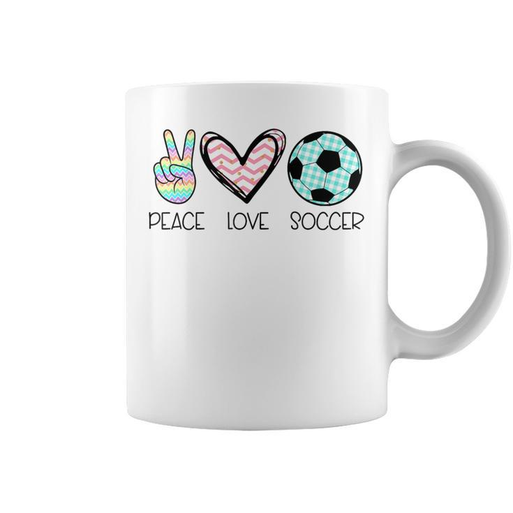 Peace Love Soccer Cute For N Girls Coffee Mug