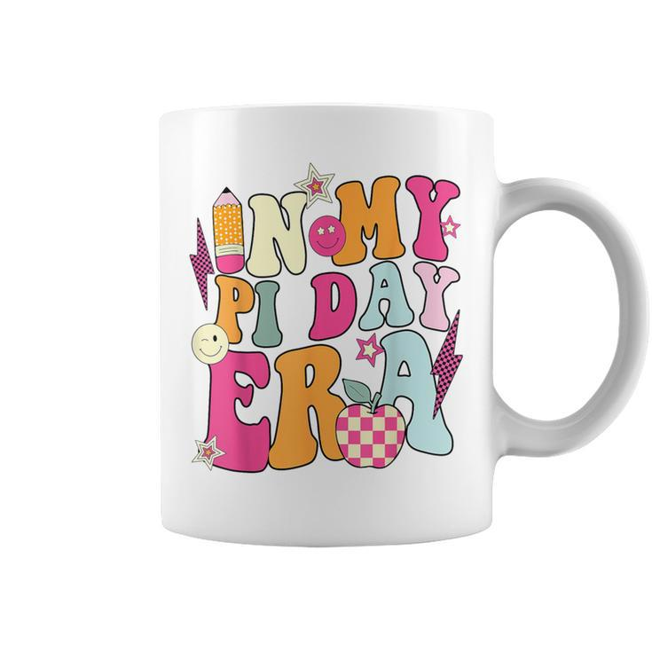 In My Pi Day Era Retro Groovy Cute Math Teacher Pi Day Coffee Mug