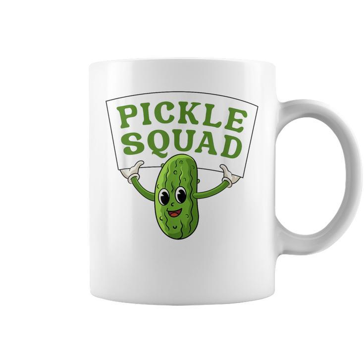 Pickle Squad Cucumber Vegan Pickles Lover Coffee Mug