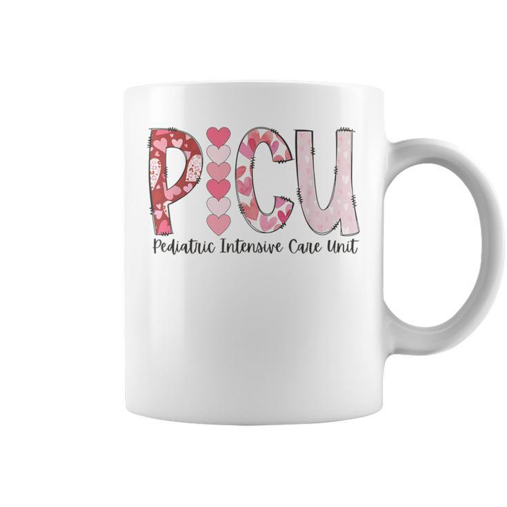 Picu Nurse Valentine's Day Pediatric Intensive Care Unit Coffee Mug