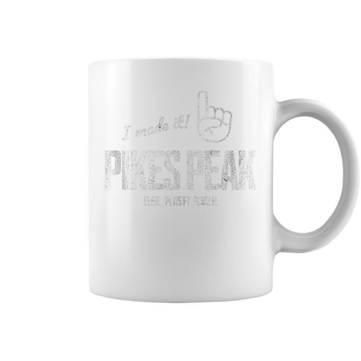 Pikes Peak Colorado Vintage I Made It To The Summit Coffee Mug