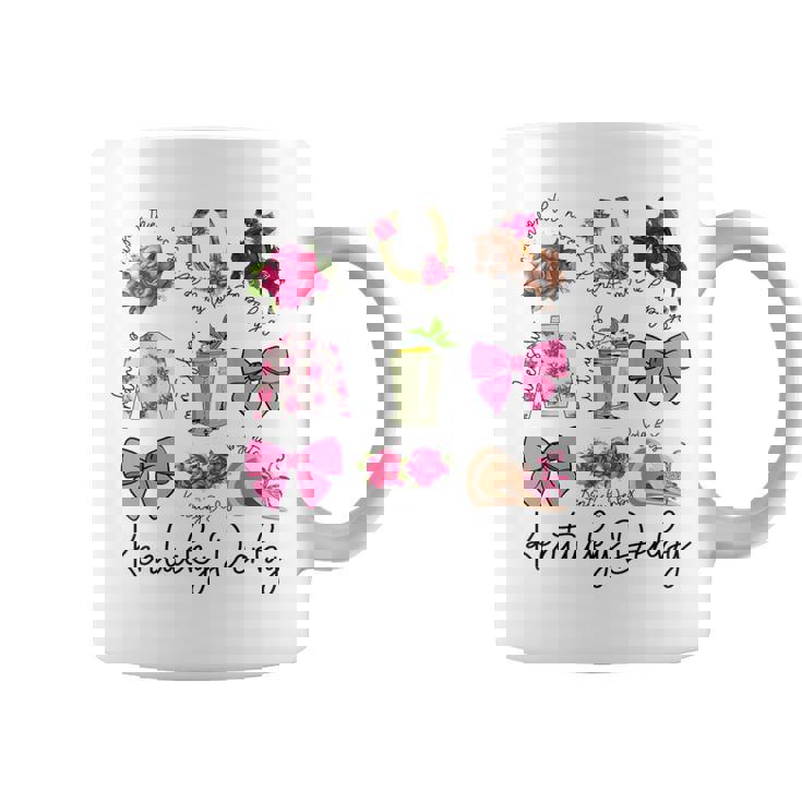 Pink Coquette Bow Derby Day Horse Racing 2024 Derby Coffee Mug
