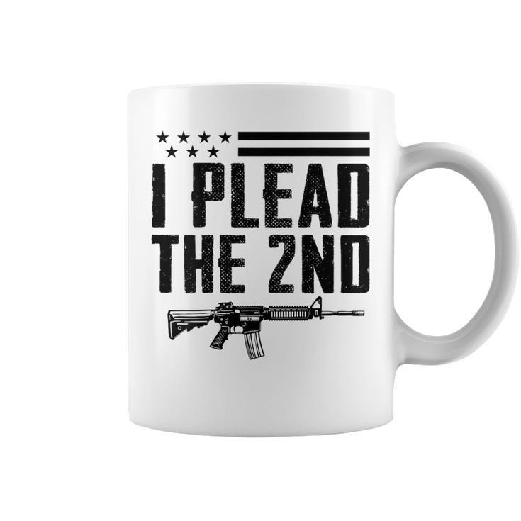 I Plead The 2Nd Amendment Pro Gun Ar15 Rifle On Back Coffee Mug