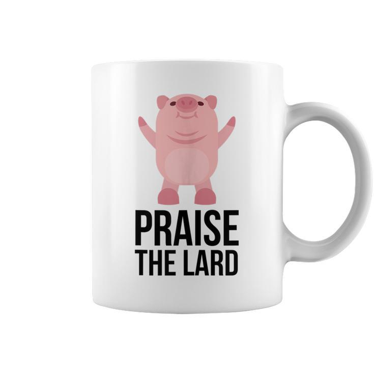 Praise The Lard Pig Love Pork Bbq Praise Hands Coffee Mug
