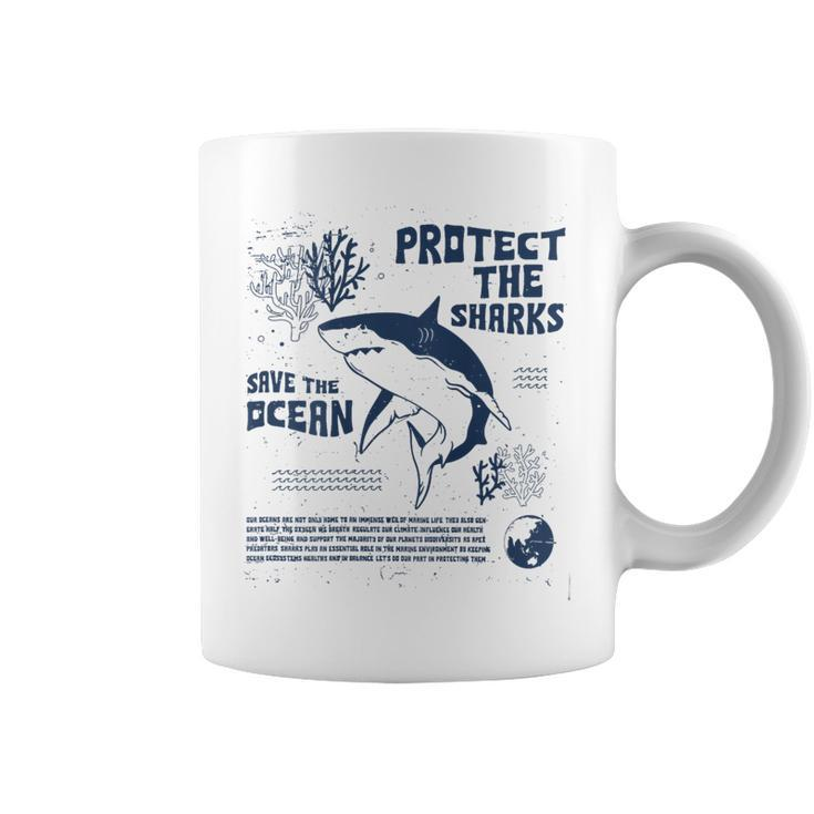 Protect The Local Sharks Scuba Diving Save The Ocean Coffee Mug
