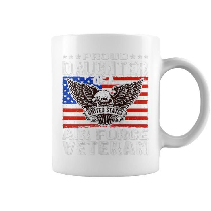 Proud Daughter Of A Us Air Force Veteran Patriotic Military Coffee Mug