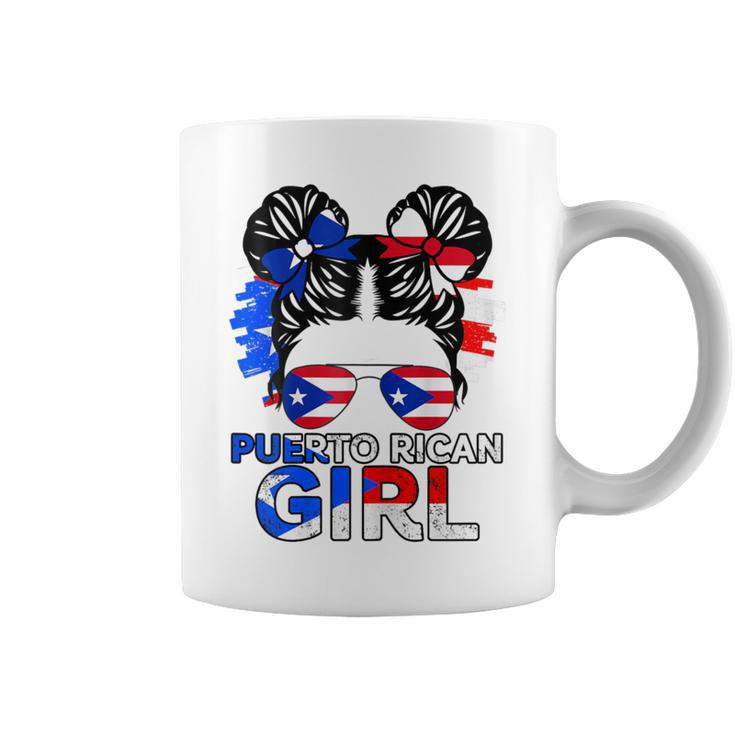 Puerto Rico Flag Messy Puerto Rican Girls Souvenirs Coffee Mug
