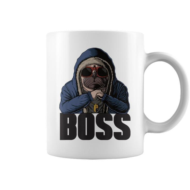 Pug Gangster Boss Dog Pug Dog Lover Pugs Coffee Mug